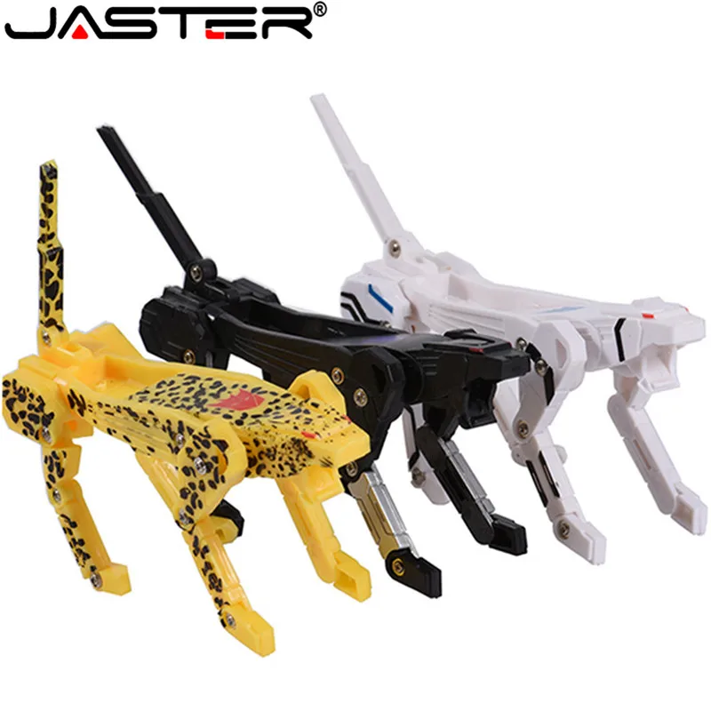 JASTER Hot sale plastic toy USB Flash Drive pen drive 64GB 32GB 16GB U disk pendrive 4GB 8GB memory stick Transformers robot Dog |