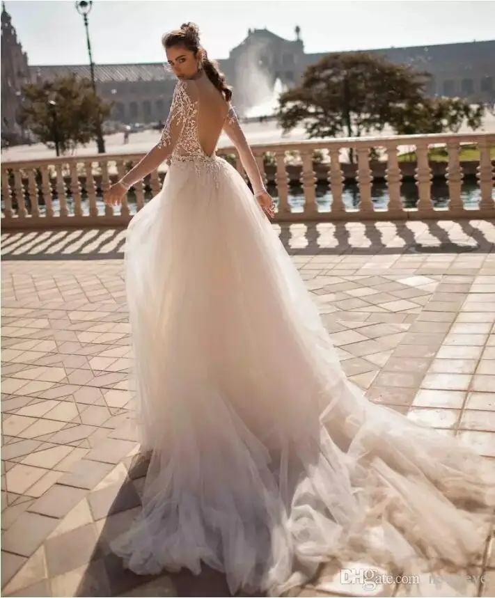 2019-berta-mermaid-wedding-dresses-deep-v-neck-overskirt-long-sleeve-backless-bridal-gowns-lace-appliqued-tulle-plus-size-vestidos-de-novia (2)