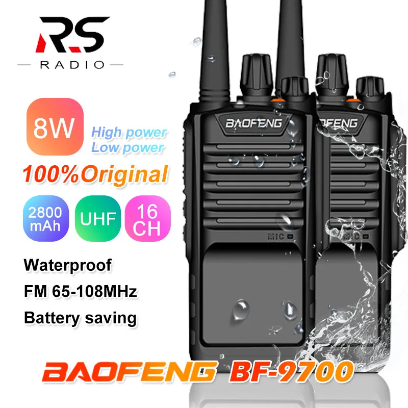 1/2/3PC BAOFENG BF-9700 8W 2800mAh Powerful Waterproof Walkie talkie Marine rádio Comunicador HF Transceiver cb radio station