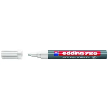

Neon marker for boards, wedge tip, 2-5mm Neon White