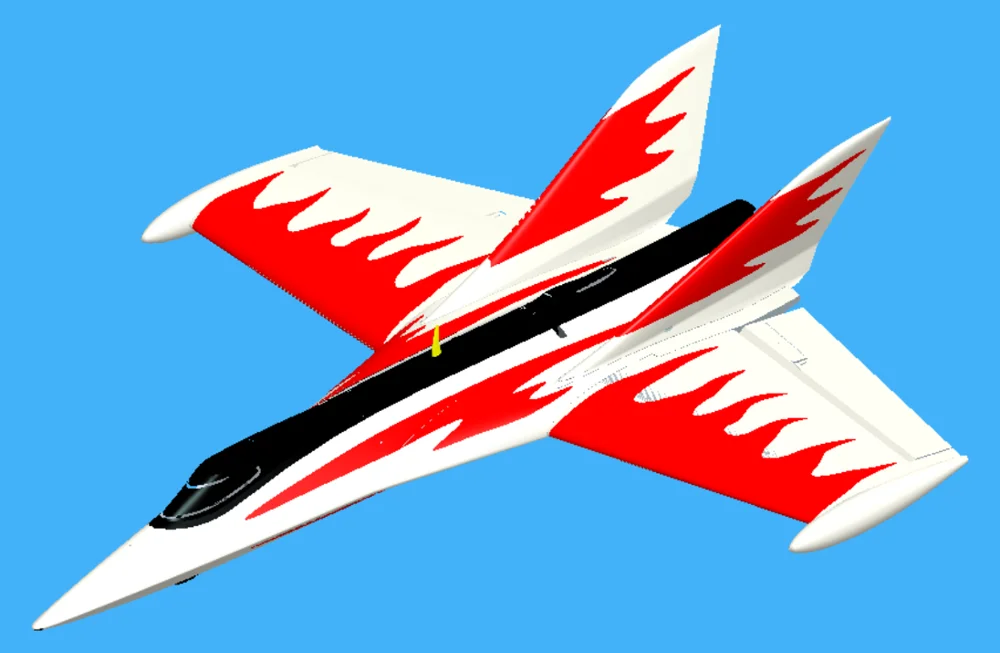 EPO Airplane High Speed Stinger T750 T780  750mm Wingspan EPO Fly Wing Pusher Racer RC Airplane KIT or PNP Set RC Model Hobby 5