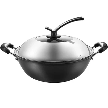 

Cast Iron Frying Pan Induction Cooker Ears Old Raw Home Cooking Pot Stew Without Non-stick Coating