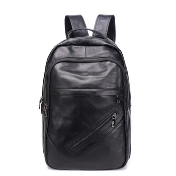 

New Style Genuine Leather Male Backpack First Layer Cow Computer Bag Korean-Style Casual Outdoor Travel Bulk Ba