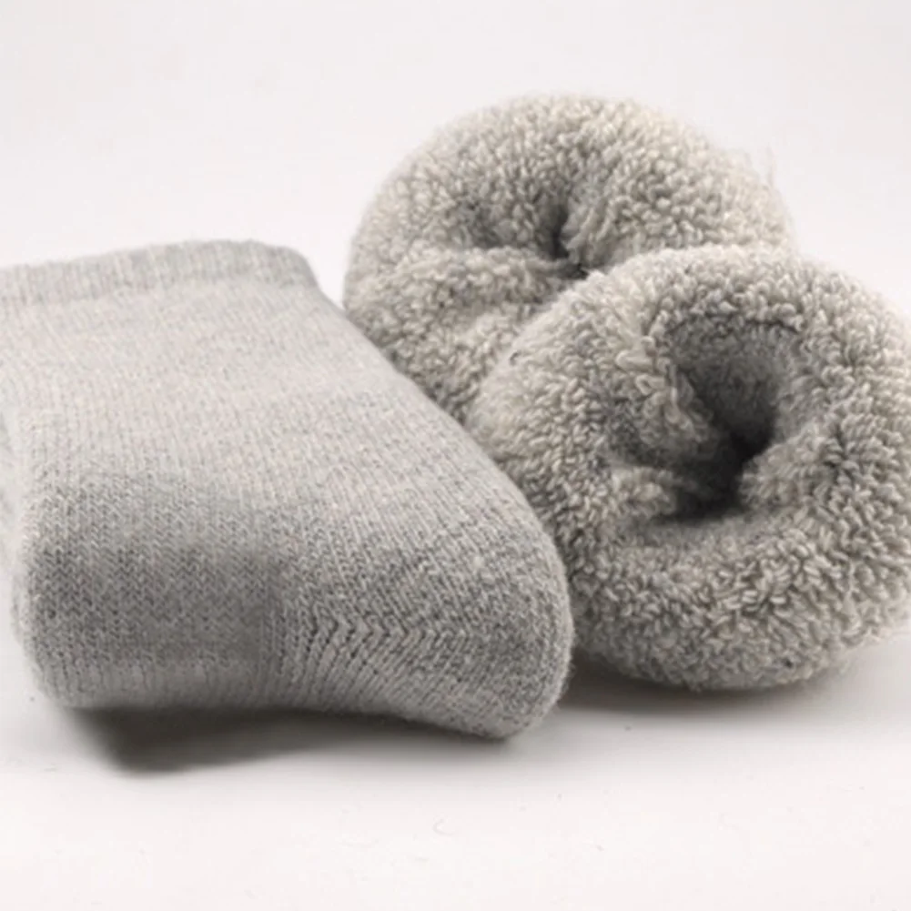 1 пара мужские износостойкие теплые однотонные удобные Лыжные носки домашние дышащие зимние спортивные Нескользящие впитывающие пот средняя трубка