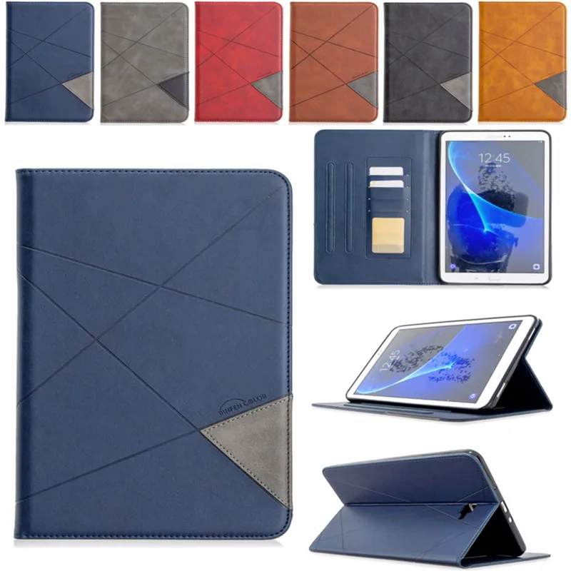 

New Flip PU leather Case For Samsung Galaxy Tab A A6 10.1 2016 T585 T580 T580N tablet stand Cover shell