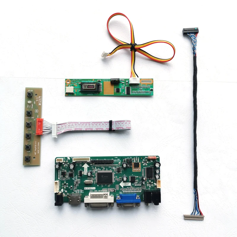 Для ЖК-панели LP150X04 LP150X1 LP150X2 VGA + DVI 1024*768 LVDS 20-контактная клавиатура 1CCFL 15 &quotM.NT68676