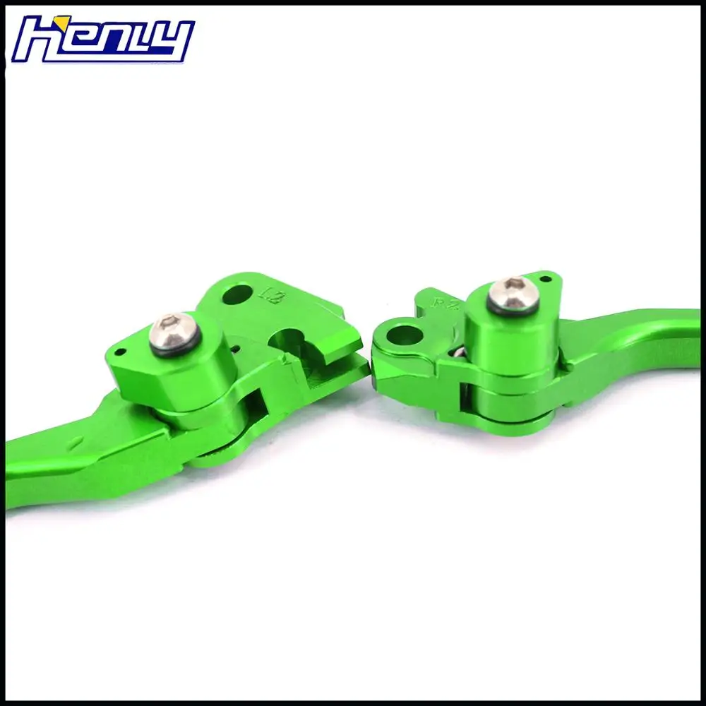 CNC зеленая заготовка тормозные рычаги сцепления для KAWASAKI KX250F 2005- KX450F 2006