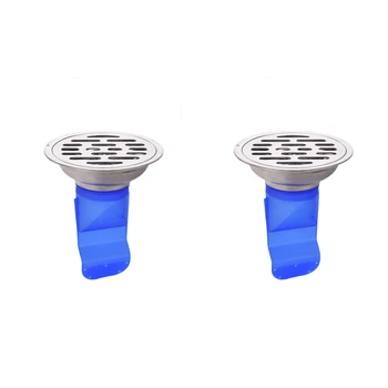 

10Cm Silicone Kitchen Strainer Bathroom Pipe Sewer Drain Anti-Odor Pest Control Floor Drain Accessories Round Stainless Steel Co