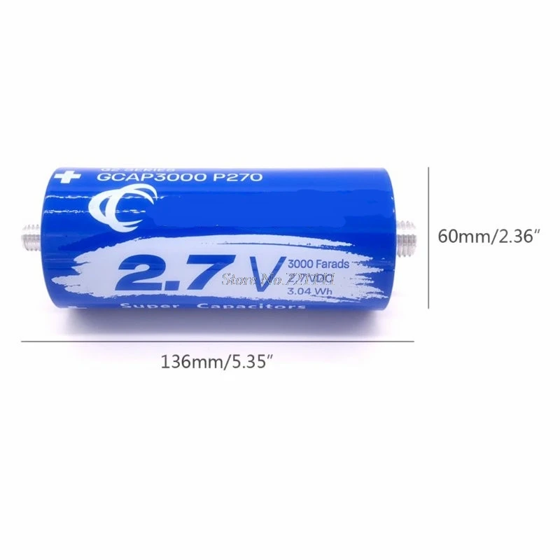Супер фарад конденсатор 2,7 V 3000F 136*60 мм длинные стопы 2.7V3000F супер конденсатор для автомобиля авто Питание и Прямая поставка