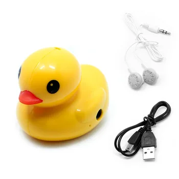 

Cute Duck USB Mini Digital MP3 Music Player Support 32GB Micro SD TF Card 634A