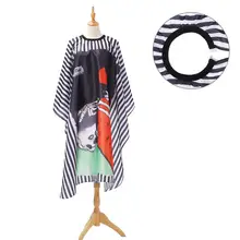 1 шт., новая ткань для стрижки, Парикмахерская Ткань, черный фартук из шамбре, полиэстер, для укладки волос, дизайнерские принадлежности, Парикмахерская одежда