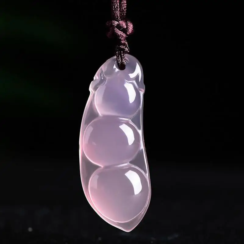 Natural Pink Jade Buddha Pendant Necklace Men Women Genuine Certified Jades Stone Amulet Gifts Chalcedony Fashion Charms Jewelry