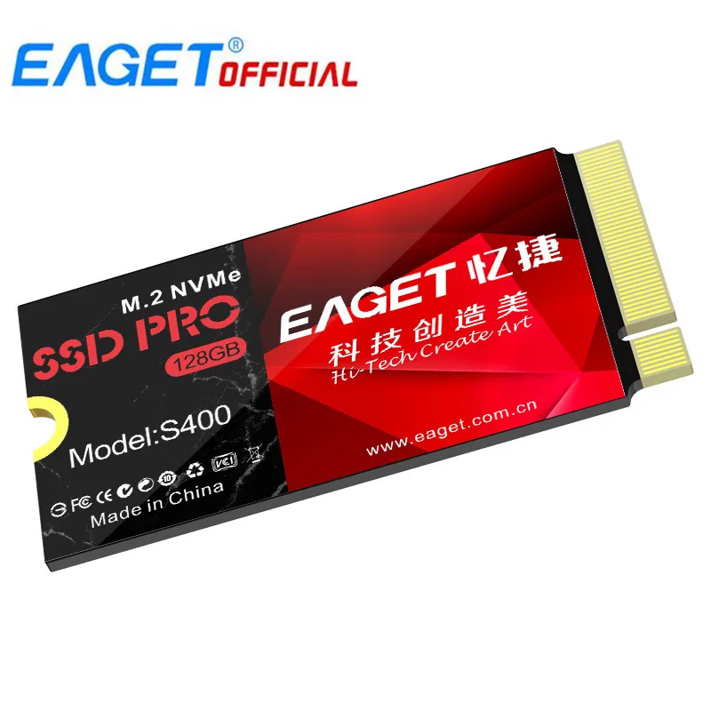 

EAGET S400 Solid State Drive SSD M.2 NVME Read Speed 1880MB/s 128G/256G/512G/1TB Internal Solid State Drive