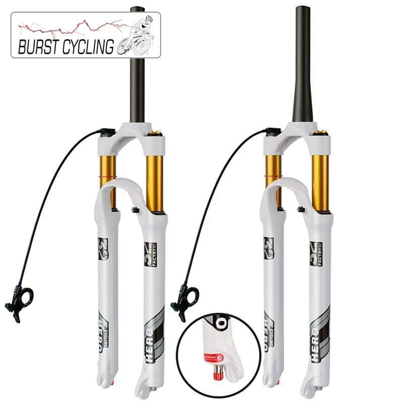 Bike Fork Air Suspension Damping Adjustment 26/27.5/29er Straight/Cone