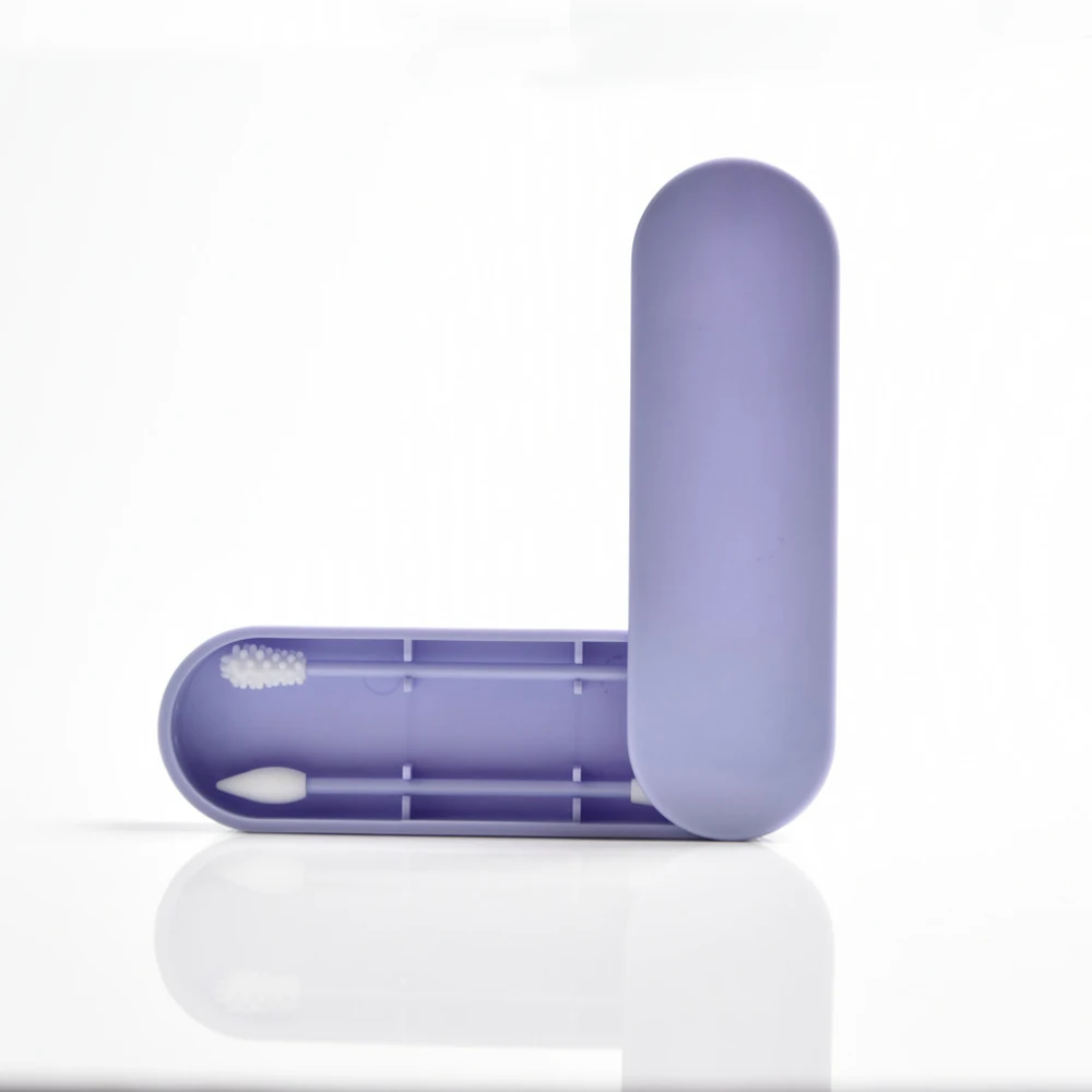 2Pcs Box Reusable Cotton Swab Ear Cleanning Durable Makeup Swabs Sticks Soft Flexible Make Up Tools 3