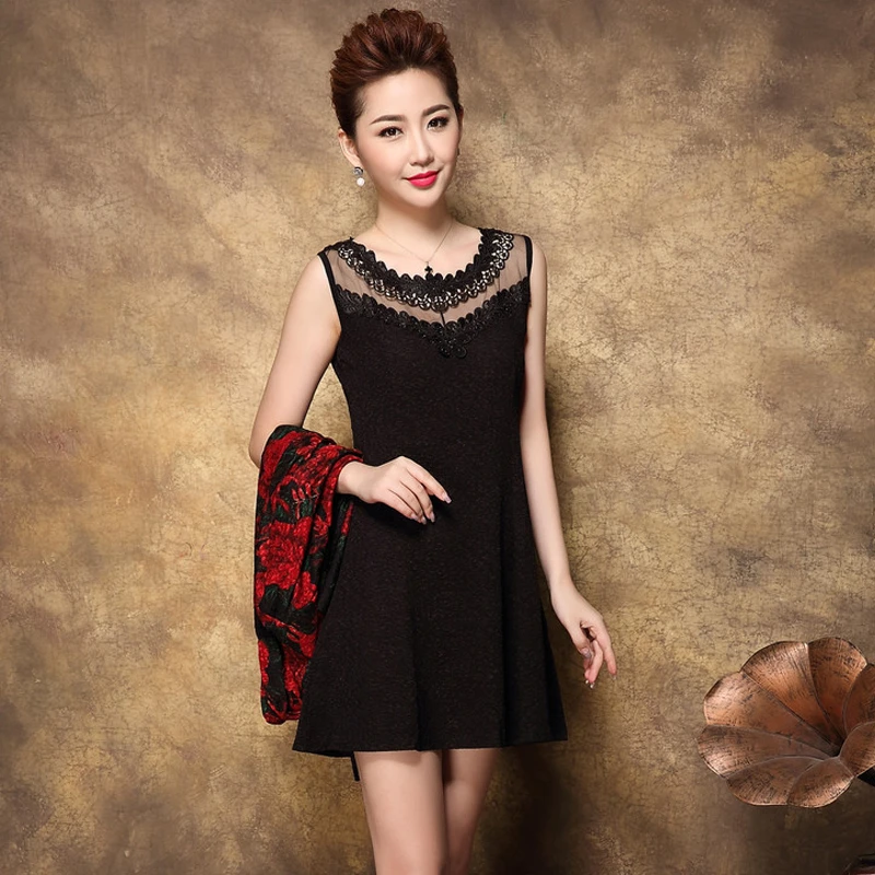 Spring Summer Women High Quality Embroidery Two Piece Dress Casual Long Sleeve Slim Women's Party Dresses Vestidos Plus Size