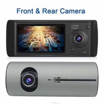

HD 720P Vehicle Car Dashboard DVR Camera Dual Lens Wide Angle Video Recorder Dash Camera Cam G-Sensor Driving Recorder