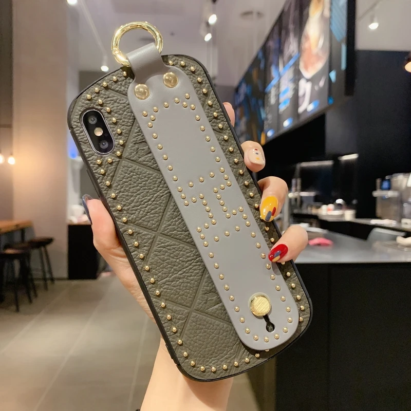 Для iPhone 11 Pro Max foe iPhone x XS Max xr7 8 plus чехол Модный Liuding кожаный ремешок кронштейн тип защита от падения кожаный чехол