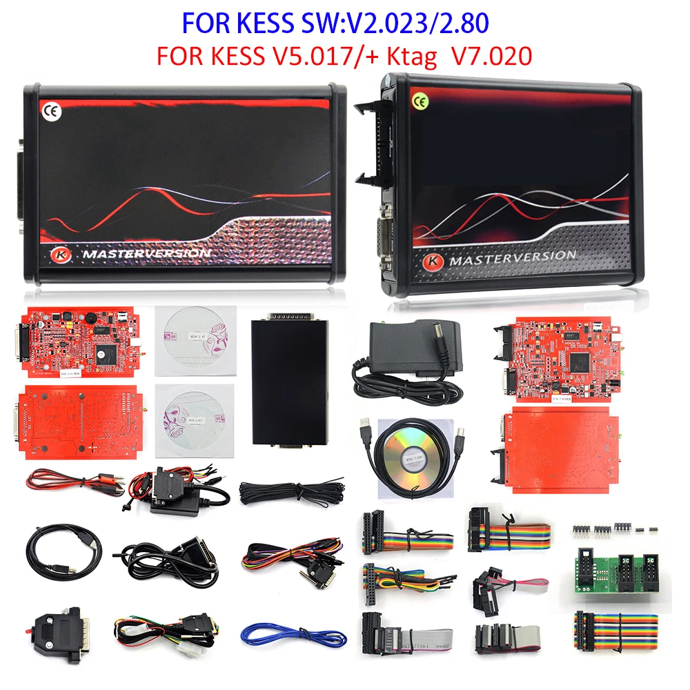 2022 KESS KTAG 2.80 EU Red KTAG V7.020 4 LED 2.25 SW Online KESS V5.017 K-TAG 7.020 Master KESS 5.017 OBD2 Tuning ECU Programmer Cylinder Stethoscope Code Readers & Scanning Tools