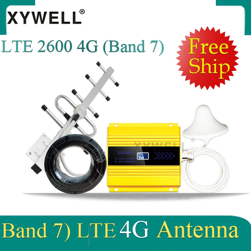 

New!! 4G 2600mhz FDD LTE Band7 4G Cellular amplifier GSM Mobile Signal Booster LTE 2600 4G Network 4G Data Signal Repeater