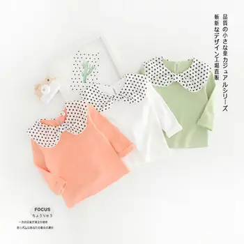 

2020 New Girls T Shirt Cotton Full Sleeve Fashion Cotton Girls Top 1-6t PY654
