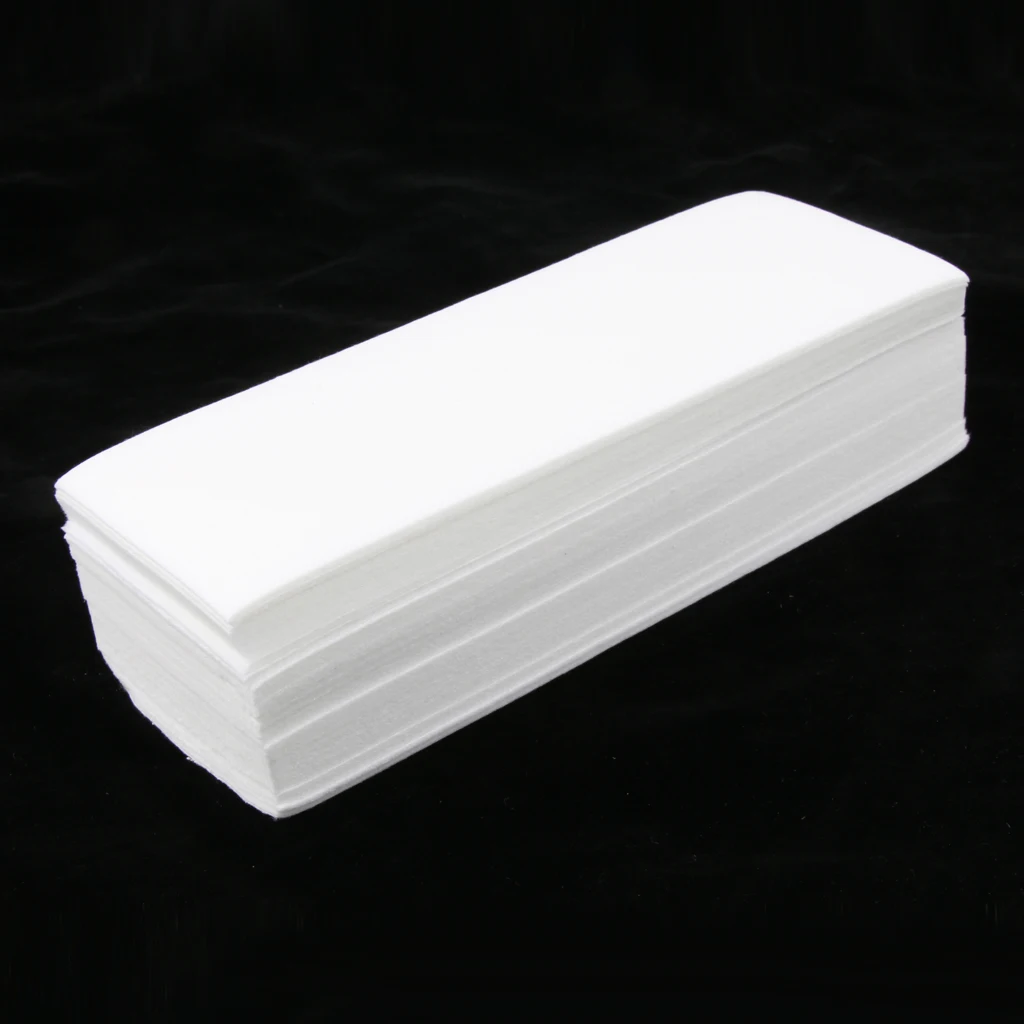 100 Pcs Non woven Depilatory Paper Waxing Strips for Legs Hair Removal Wax 2