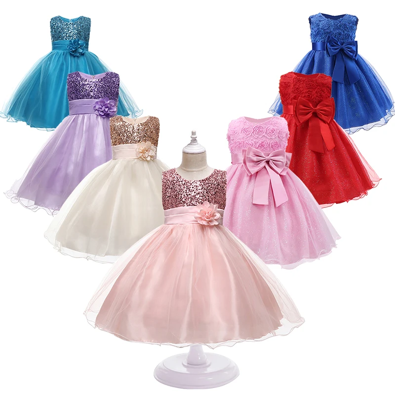 

Girls Gown Dress Children Birthday Party Princess Dresses Toddler Girl Summer Dress For 2 3 4 5 6 7 8 9 10 Baby Kids Clothing