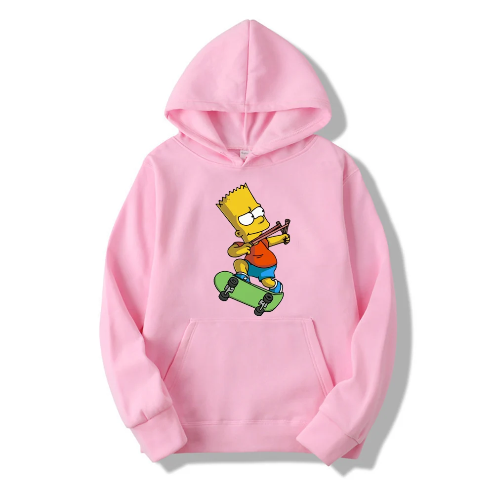 Casual The Simpsons Print Hip Hop long Sleeve Men's and Women's Funny hoodie Harajuku Sweatshirt To