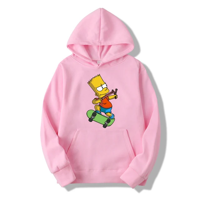 Casual The Simpsons Print Hip Hop long Sleeve Men s and Women s Funny hoodie Harajuku Sweatshirt Top