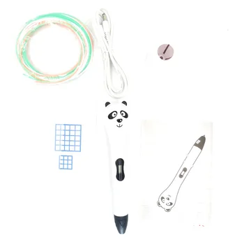

USB Bear Low Temperature 3D Printing Pen Is Not Hot Kids Arts and Crafts Painting Utensil 3D Pen Educational Toys