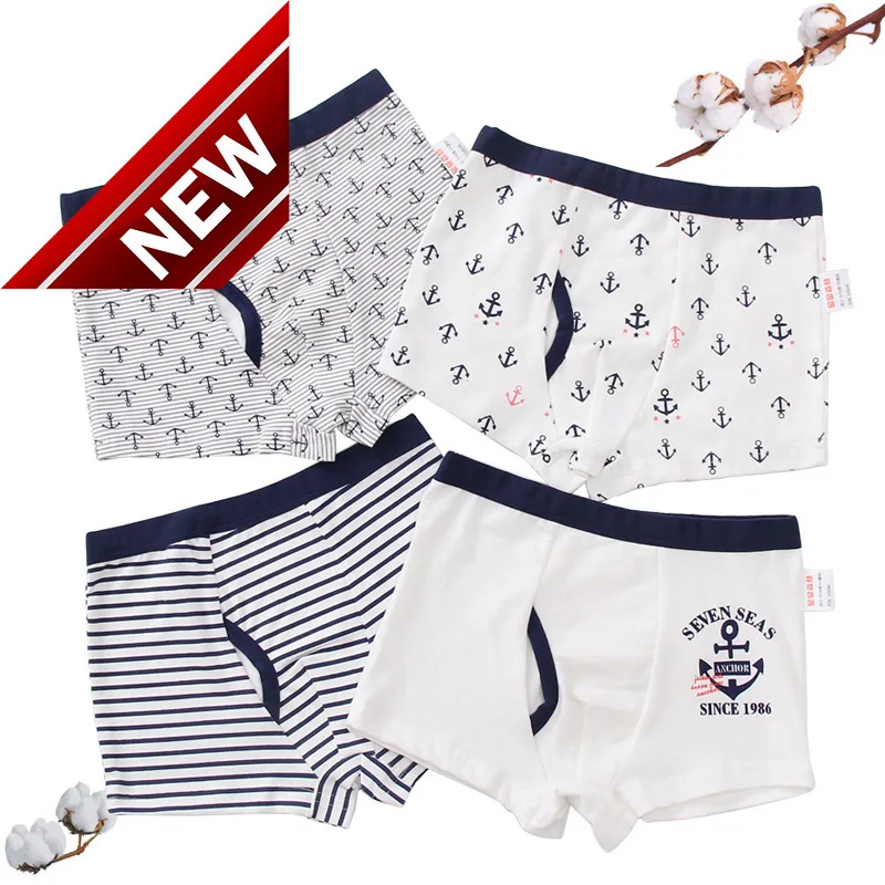 

Cotton Underwear - Boxer's Children's Underwear With Patterns Of Soft Underwear - Boy Boxer's Breathing Teenagers'underwear