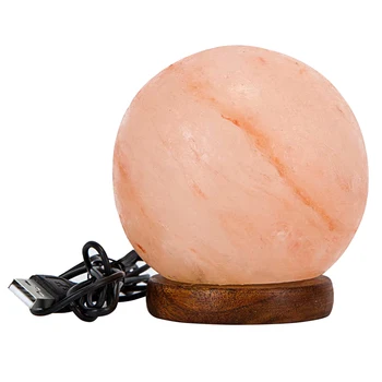 

Ball Yoga USB Powered Night Lights Salt Lamp Hand Carved With Base Gift Colors Changing Release Negative Ions Led Home Decor
