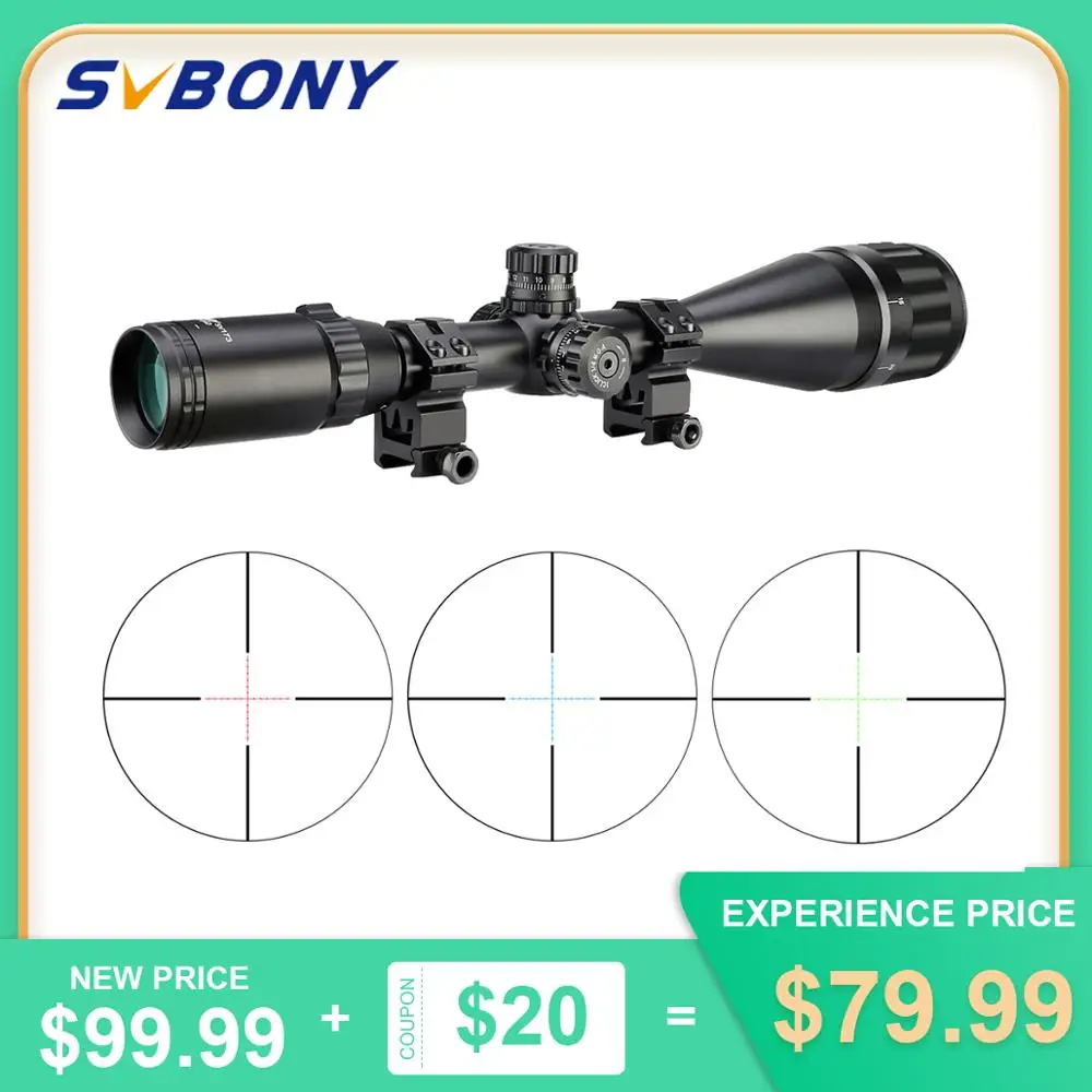 SVBONY 4 16X50 оптический прицел AO Mil точечная сетка с подсветкой охотничий трехцветный