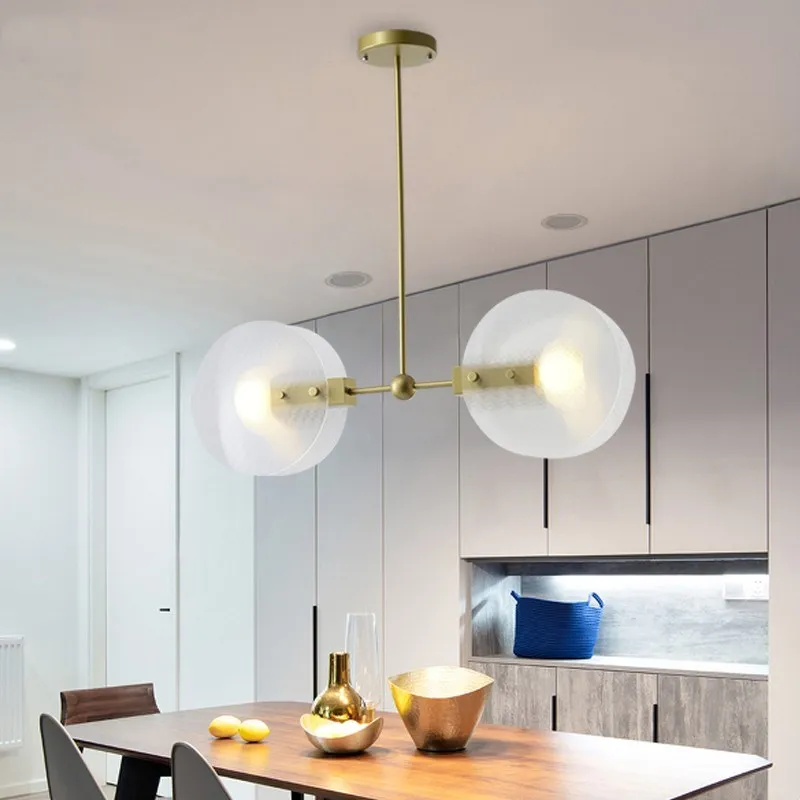 Современная Простая Регулируемая длинная люстра освещение акриловая лампа абажуры E14 Светодиодный светильник для гостиной спальни кухни