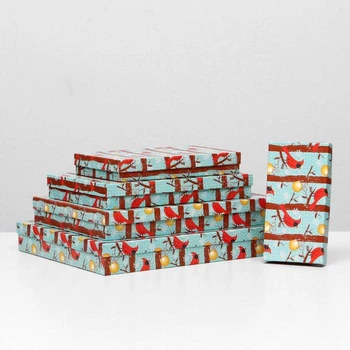

Set of boxes 5 in 1 "Birds NG", 40 x 30 x 5 - 20 x 10 x 3 cm 5238456