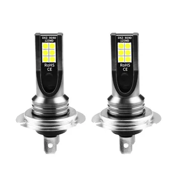 

2PCS Waterproof H7 24W Car Headlights Head Light Lamps 12LED Fog Lights Conversion Kit Super Bright LED Bulb 6500K