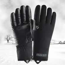 Мужские и женские Зимние флисовые перчатки водонепроницаемые ветрозащитные теплые спортивные варежки для сноуборда и снегохода женские лыжные перчатки для катания на лыжах