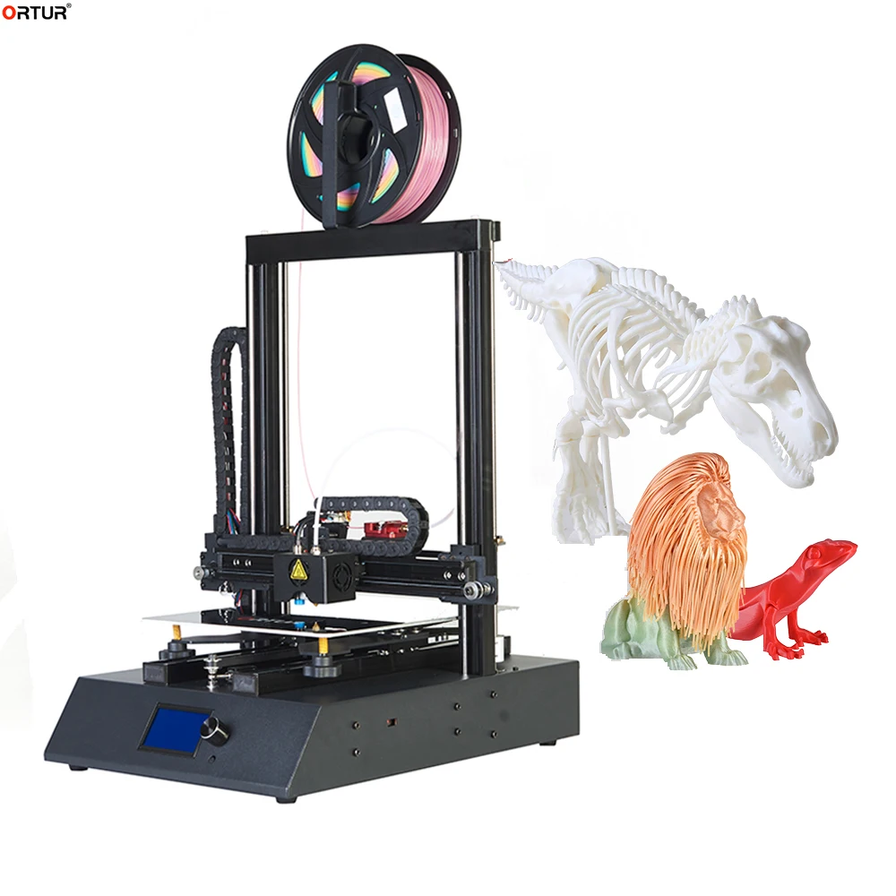cheap Ortur4 V1 Fast Assembly Full Metal 3D Printer 260*310*305MM High precision PET Glossy Hotbed Cover Resume Power Failure Printing