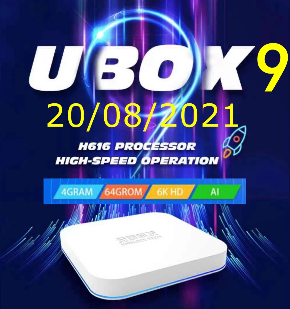Unblock Tech UBOX9 PRO MAX stable android10 tvbox AI VOICE Dual wifi 4GB64GB Hot in Japan Korea Canada French USA SG pk Evpad 6P super box tv
