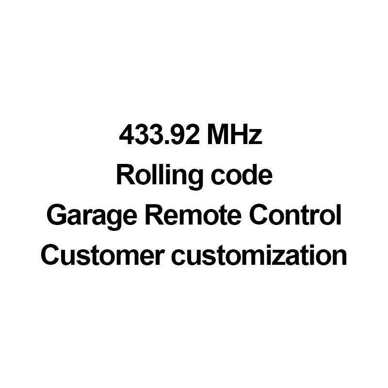 

Scimagic N-F-S Garage door gate remote control 433MHz rolling code - Custom remote control (please do not buy it privately)