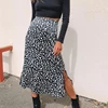 Summer women vintage elegant beach midi boho skirt 2022 Women Leopard print split sexy zip skirts womens Casual skirts female ► Photo 2/6