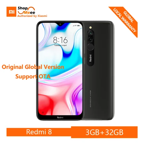 Global version Xiaomi Redmi 3GB RAM 32GB ROM Smartphone 5000mAh Snapdragon 439 Octa Core 6 22  12MP Dual Camera Stock