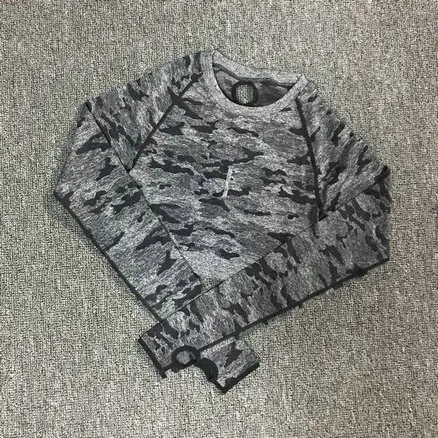 Black Top Комплект из 2 предметов, камуфляжный, камуфляжный, для йоги, спортивная одежда для женщин, для спортзала, фитнеса, одежда для занятий йогой, леггинсы+ спортивный бюстгальтер, спортивный костюм для спортзала, Femme - Цвет: Black Top