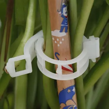 

50/100pcs Reusable 3CM Plastic Plant Support Clips clamps For Plants Hanging Vine Garden Greenhouse Vegetables Tomatoes Clips