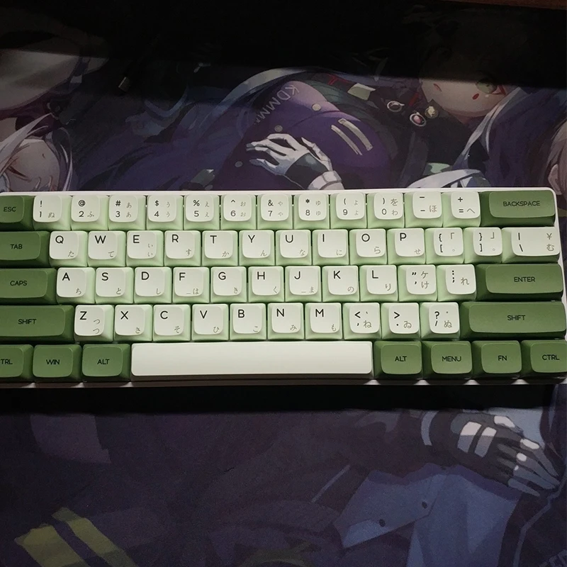 Matcha Keycaps Sublimação Semelhante Xda Perfil Russo Japonês Coreano 125 Chave Keycap Teclado Mecânico-tampa Pbt - Imagem 3