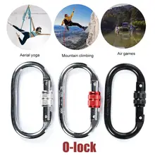1 Pair Yoga Accessories 25KN Professional Master Lock Carabiner Rock Climbing Buckle Equipment Outdoor Yoga Hammock Hook