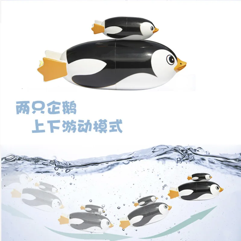 2 шт Пингвины электрическая игрушка для ванны животное подводный дайвинг плавающая игрушка обучающая батарея Электрический пингвин игрушка для ванны для ребенка