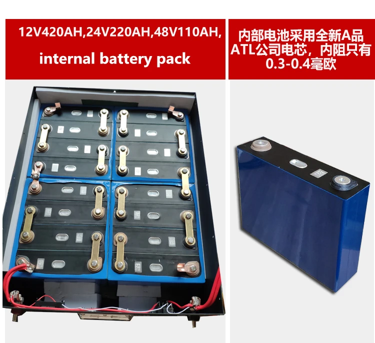 Большая емкость высокая мощность 12V 200AH литий ионная батарея LiFePO4 для