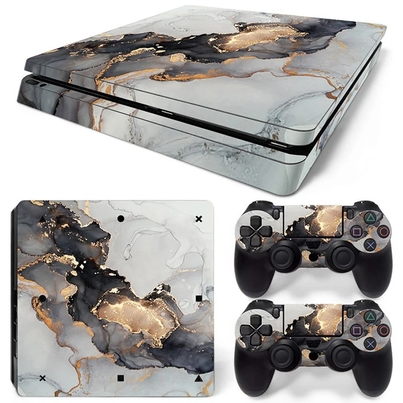 Skin Autocollant PS4 Slim - Final Fantasy XV FF15 - Console + Manettes