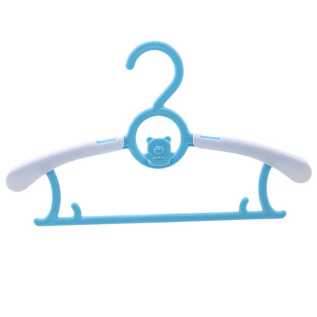 5 шт./компл. Регулируемый Детская одежда вешалка Пластик Полотенца Дисплей вешалка для детские, для малышей детская одежда сушилки висит - Цвет: Синий